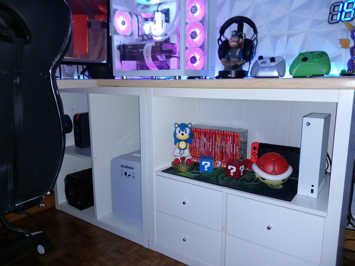 Suite et fin de la gaming room , Setup du fiston de 11 ans 
